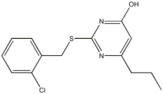 2-[(2-chlorobenzyl)thio]-6-propylpyrimidin-4-ol Structure