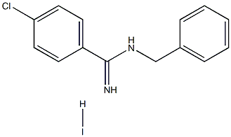 N1-benzyl-4-chlorobenzene-1-carboximidamide hydroiodide 구조식 이미지