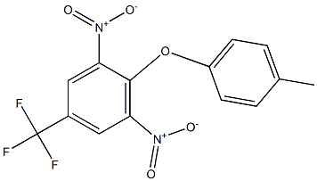 2-(4-methylphenoxy)-1,3-dinitro-5-(trifluoromethyl)benzene 구조식 이미지