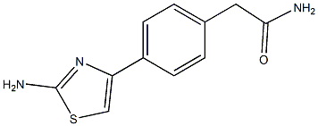 2-[4-(2-amino-1,3-thiazol-4-yl)phenyl]acetamide Structure