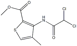 methyl 3-[(2,2-dichloroacetyl)amino]-4-methylthiophene-2-carboxylate 구조식 이미지