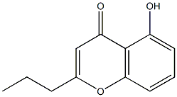 5-hydroxy-2-propyl-4H-chromen-4-one 구조식 이미지