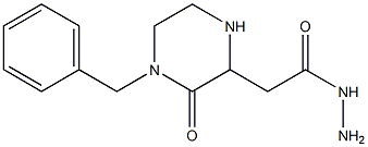 2-(4-benzyl-3-oxo-2-piperazinyl)ethanohydrazide 구조식 이미지