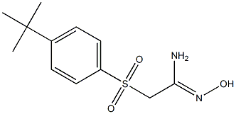 2-{[4-(tert-butyl)phenyl]sulfonyl}-N'-hydroxyethanimidamide 구조식 이미지