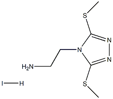 2-[3,5-di(methylthio)-4H-1,2,4-triazol-4-yl]ethylamine hydroiodide 구조식 이미지