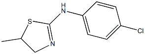 N2-(4-chlorophenyl)-5-methyl-4,5-dihydro-1,3-thiazol-2-amine 구조식 이미지