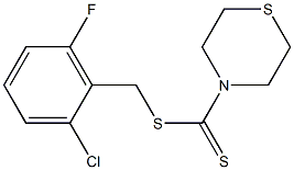 2-chloro-6-fluorobenzyl thiomorpholine-4-carbodithioate 구조식 이미지