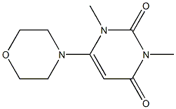 1,3-dimethyl-6-morpholino-1,2,3,4-tetrahydropyrimidine-2,4-dione Structure