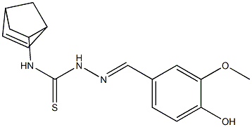 N1-bicyclo[2.2.1]hept-5-en-2-yl-2-(4-hydroxy-3-methoxybenzylidene)hydrazine-1-carbothioamide Structure