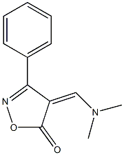 4-[(dimethylamino)methylidene]-3-phenyl-4,5-dihydroisoxazol-5-one Structure