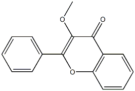 3-methoxy-2-phenyl-4H-chromen-4-one 구조식 이미지