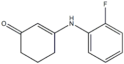 3-(2-fluoroanilino)-2-cyclohexen-1-one Structure