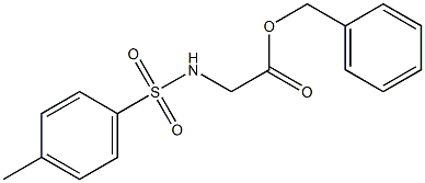 benzyl 2-{[(4-methylphenyl)sulfonyl]amino}acetate Structure