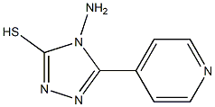 4-amino-5-(4-pyridinyl)-4H-1,2,4-triazole-3-thiol 구조식 이미지