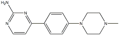 4-[4-(4-methylpiperazino)phenyl]-2-pyrimidinamine Structure