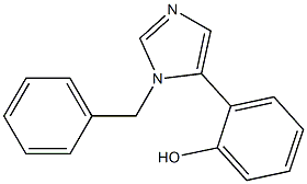 2-(1-benzyl-1H-imidazol-5-yl)phenol 구조식 이미지