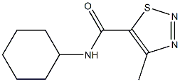N5-cyclohexyl-4-methyl-1,2,3-thiadiazole-5-carboxamide Structure