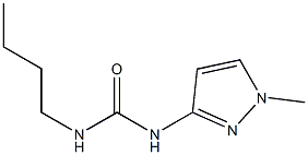 N-butyl-N'-(1-methyl-1H-pyrazol-3-yl)urea Structure