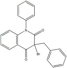 3-benzyl-3-bromo-1-phenyl-1,2,3,4-tetrahydroquinoline-2,4-dione Structure