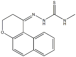 N1-methyl-2-(2,3-dihydro-1H-benzo[f]chromen-1-yliden)hydrazine-1-carbothioamide Structure