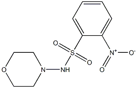 N-morpholino-2-nitrobenzenesulfonamide 구조식 이미지