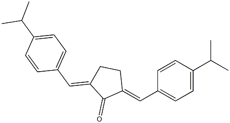 2,5-di(4-isopropylbenzylidene)cyclopentan-1-one Structure