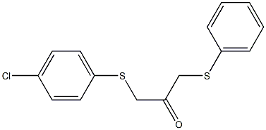 1-[(4-chlorophenyl)sulfanyl]-3-(phenylsulfanyl)acetone 구조식 이미지