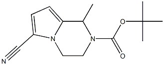 tert-butyl 6-cyano-1-methyl-3,4-dihydropyrrolo[1,2-a]pyrazine-2(1H)-carboxylate Structure