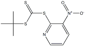 3-nitro-2-pyridyl (tert-butylthio)methanedithioate 구조식 이미지
