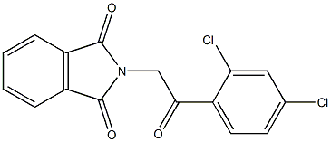 2-[2-(2,4-dichlorophenyl)-2-oxoethyl]isoindoline-1,3-dione Structure