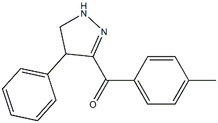 (4-methylphenyl)(4-phenyl-4,5-dihydro-1H-pyrazol-3-yl)methanone Structure