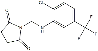 1-{[2-chloro-5-(trifluoromethyl)anilino]methyl}pyrrolidine-2,5-dione 구조식 이미지