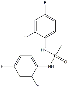 N,N'-di(2,4-difluorophenyl)methylphosphonic diamide 구조식 이미지