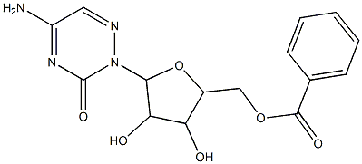 [5-(5-amino-3-oxo-2,3-dihydro-1,2,4-triazin-2-yl)-3,4-dihydroxytetrahydrofuran-2-yl]methyl benzoate 구조식 이미지