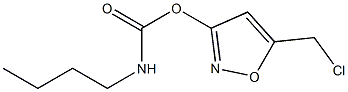 5-(chloromethyl)-3-isoxazolyl N-butylcarbamate Structure