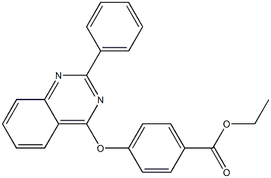 ethyl 4-[(2-phenyl-4-quinazolinyl)oxy]benzenecarboxylate Structure