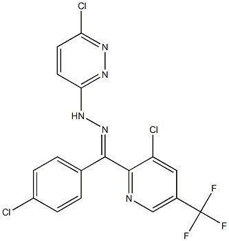 (4-chlorophenyl)[3-chloro-5-(trifluoromethyl)-2-pyridinyl]methanone N-(6-chloro-3-pyridazinyl)hydrazone 구조식 이미지