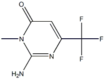 2-amino-3-methyl-6-(trifluoromethyl)-4(3H)-pyrimidinone 구조식 이미지