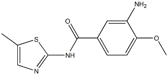 3-amino-4-methoxy-N-(5-methyl-1,3-thiazol-2-yl)benzamide 구조식 이미지