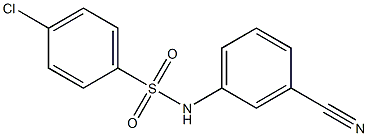 N1-(3-cyanophenyl)-4-chlorobenzene-1-sulfonamide Structure