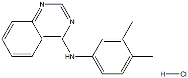 N4-(3,4-dimethylphenyl)quinazolin-4-amine hydrochloride 구조식 이미지