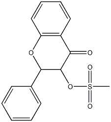 4-oxo-2-phenyl-3,4-dihydro-2H-chromen-3-yl methanesulfonate 구조식 이미지