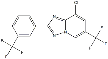 8-chloro-6-(trifluoromethyl)-2-[3-(trifluoromethyl)phenyl][1,2,4]triazolo[1,5-a]pyridine Structure