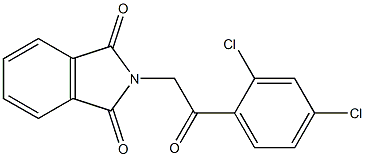 2-[2-(2,4-dichlorophenyl)-2-oxoethyl]-1H-isoindole-1,3(2H)-dione Structure