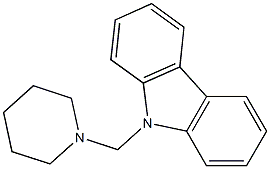 9-(piperidinomethyl)-9H-carbazole 구조식 이미지