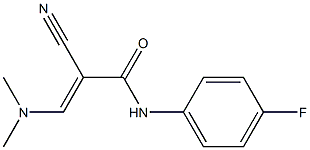 N1-(4-fluorophenyl)-2-cyano-3-(dimethylamino)acrylamide 구조식 이미지