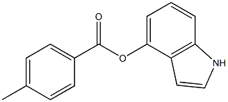 1H-indol-4-yl 4-methylbenzoate 구조식 이미지