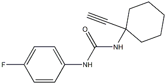 N-(1-ethynylcyclohexyl)-N'-(4-fluorophenyl)urea Structure