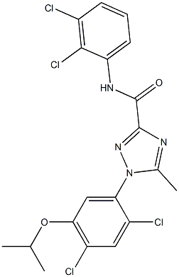 1-(2,4-dichloro-5-isopropoxyphenyl)-N-(2,3-dichlorophenyl)-5-methyl-1H-1,2,4-triazole-3-carboxamide Structure