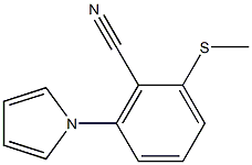 2-(methylsulfanyl)-6-(1H-pyrrol-1-yl)benzenecarbonitrile 구조식 이미지